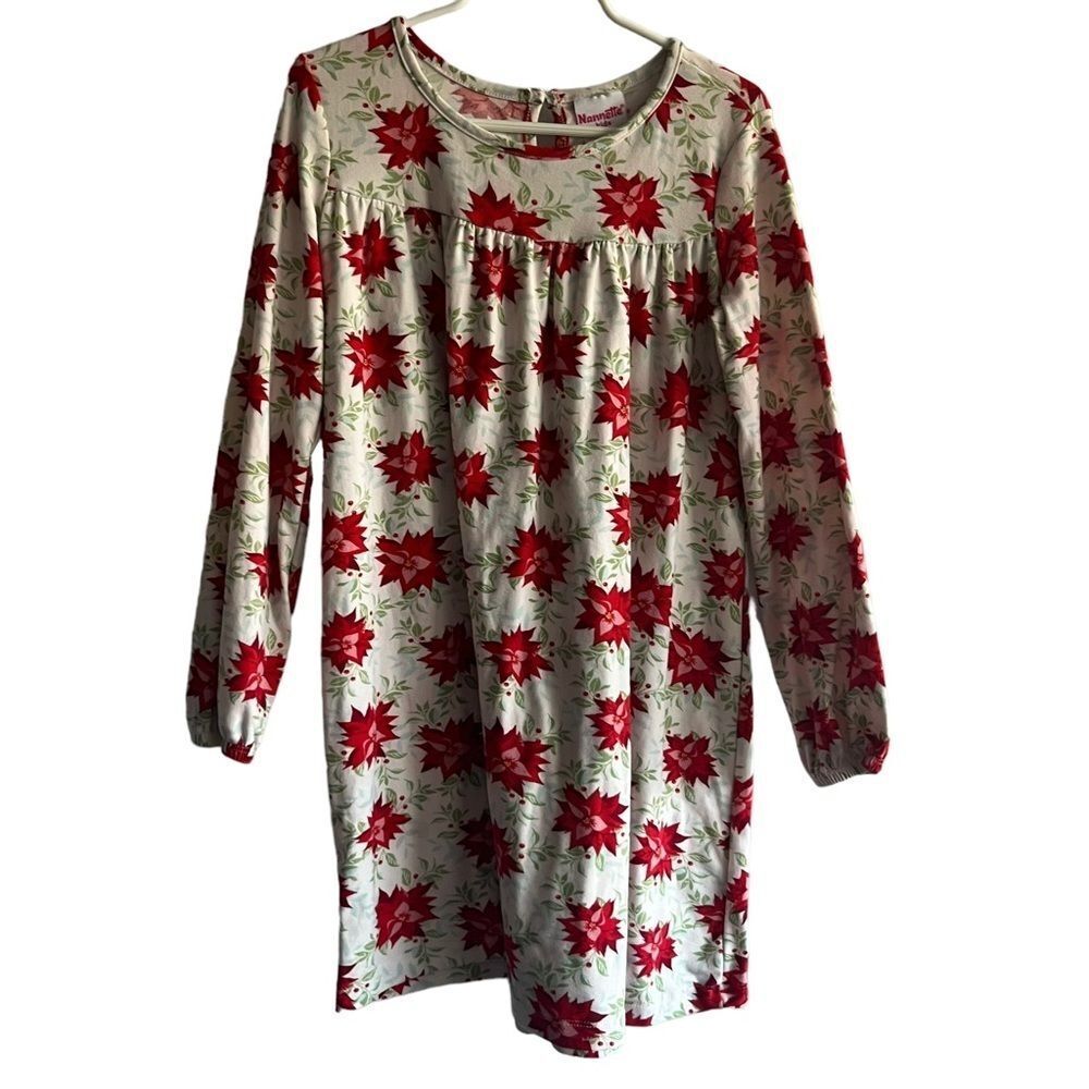Nannette Christmas Holiday Poinsettia Dress